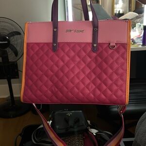 Multi colored betsey Johnson bag.